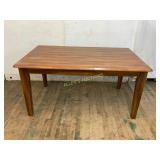 Rectangular Wood Dining Table with Straight Legs