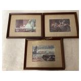 Three Framed Wildlife Prints