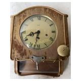 Wooden Wall Clock with Roman Numerals Dial
