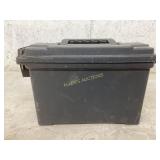 Plastic Ammo Box with Mixed Ammunition