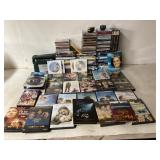 Over 100 DVDs, CDs, and Media Items