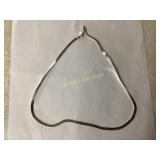Herringbone Necklace, Marked 925