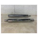 Two Harley-Davidson Exhaust Mufflers
