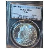 1884-CC Morgan Silver Dollar