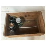 Wooden Crate with Ball Mason Jars