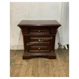 Wooden Three-Drawer Nightstand