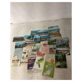Vintage Travel Maps and Postcards