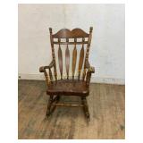 Wooden Spindle Back Rocking Chair