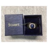 Menï¿½s Gold-Tone Sapphire Ring