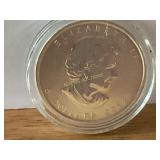 2012 Canadian 5 Dollar .999 Fine Silver Coin