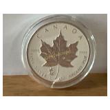 2012 Canadian Silver Maple Leaf Coin, 1 Oz