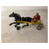 Cast Iron Horse and Sulkyï¿½ with Driver