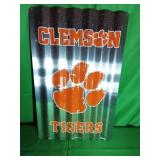 Clemson Tigers Corrugated Tin Sign