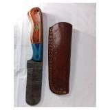 Damascus Steel Knife with Sheath
