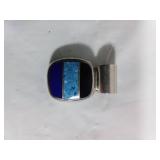 925 Sterling Silver Pendant with Inlay Design