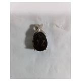 925 Sterling Silver Pendant with Dark Stone