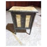 Toile Accent Two-Door End Table