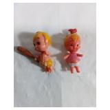 Vintage Rubber Peebles and Bam-Bam Figurines