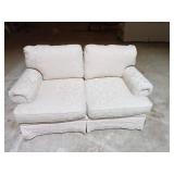 Alexvale White Upholstered Loveseat