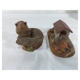 Tom Clark Gnome Figurines with Dog and Squirrel