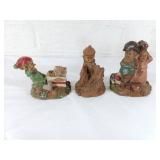 Three Tom Clark Gnome Figurines