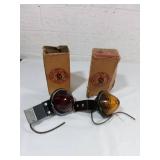 K-D Lamp Co. Red and Amber Lamps