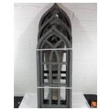 3 Wooden Gothic Panels
