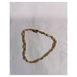 10k Gold Chain Bracelet, 4.6 Grams