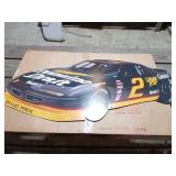 Miller Genuine Draft Cardboard Race Car Display