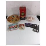 Kitchenwares Lot with Decorative Items