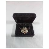 Mickey Mouse Brooch with Rhinestone Accents