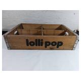 Wooden Lollipop Branded Crate with Compartments