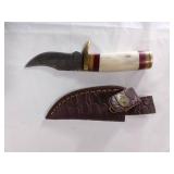 Damascus Steel Knife with Sheath