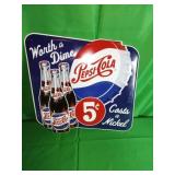 Pepsi-Cola Metal Advertising Sign