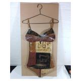 Recycled Tin Swimsuit Wall Art on Hanger