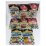 8 NASCAR 1:64 Racing Champions Diecast Cars