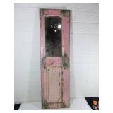 Wooden Mirror With Pink Frame
