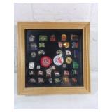 Flag Pins in Display Case