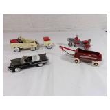 Miniature Toy Pedal Cars and Wagon