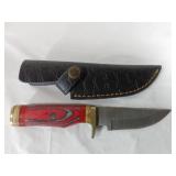 Damascus Steel Knife with Sheath