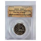 2018-D American Innovation $1 Coin, ANACS MS67