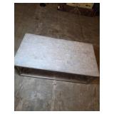 Metal Coffee Table with Marble Top