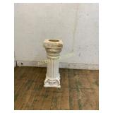 White Composite Column Pedestal Stand