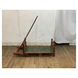 Wooden Sled With Raised Side Rails