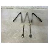 Metal Tongs and Advertising Spoons Collection