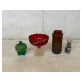 Glassware With Decorative and Functional Pieces