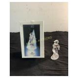 Swarovski Crystal Harlequin Figurine with Red Rose