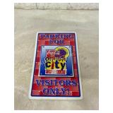 Plastic Coca-Cola Olympic City Parking Sign