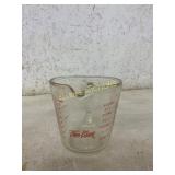 Fire-King Glass Measuring Cup with Red Markings