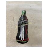 Coca-Cola Bottle-Shaped Metal Thermometer